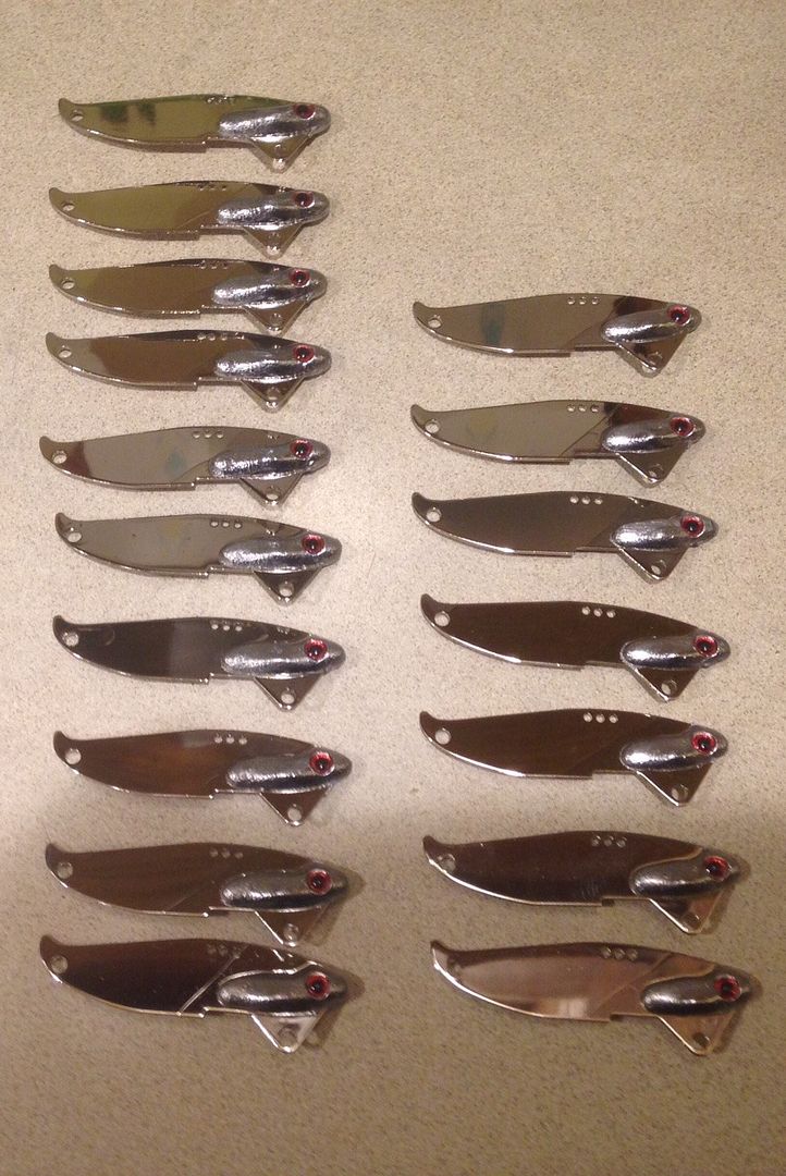 I made a new blade bait mold tonight...